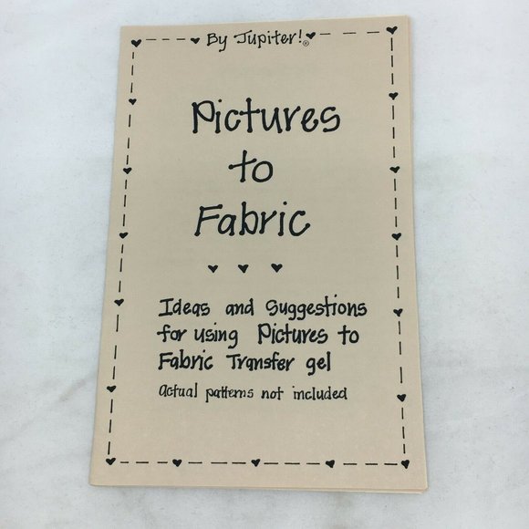 Vintage Jupiter Pictures To Fabric Transfer Gel Idea Booklet Craft Personalize - Picture 2 of 9
